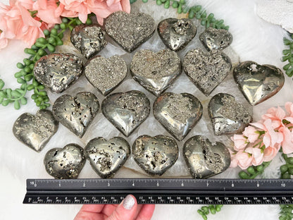 Peruvian Pyrite Hearts