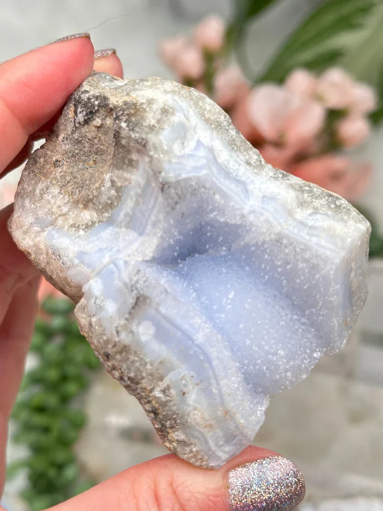 Blue Holly Agate Clusters