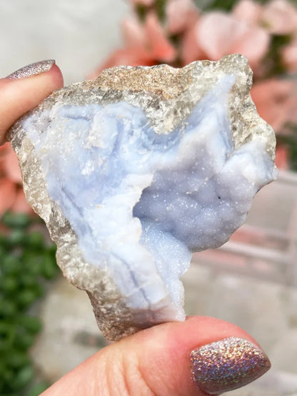 Blue Holly Agate Clusters