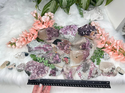 Raw Lepidolite & Tourmaline