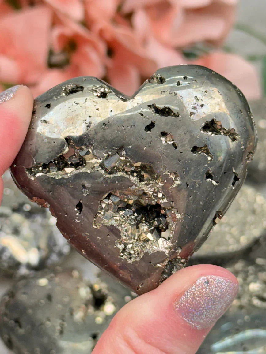 Peruvian Pyrite Hearts