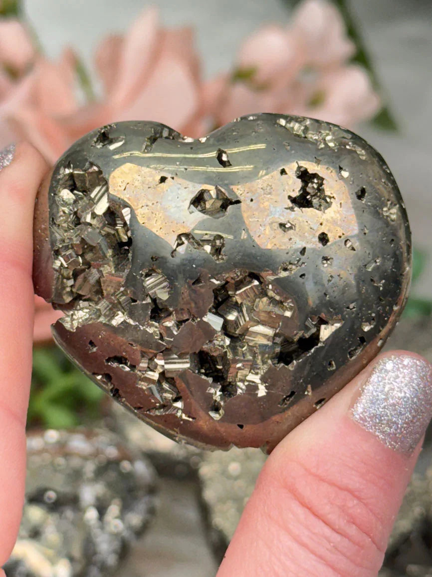Peruvian Pyrite Hearts