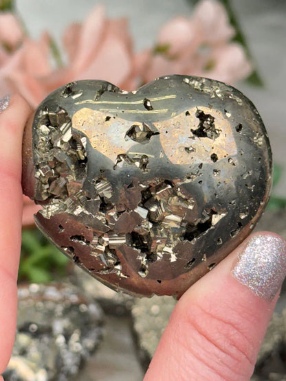 Peruvian Pyrite Hearts