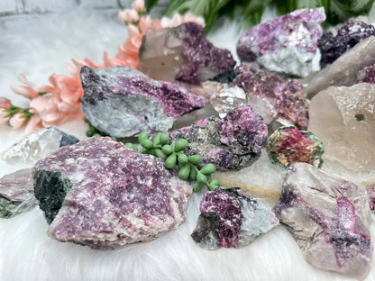 Raw Lepidolite & Tourmaline