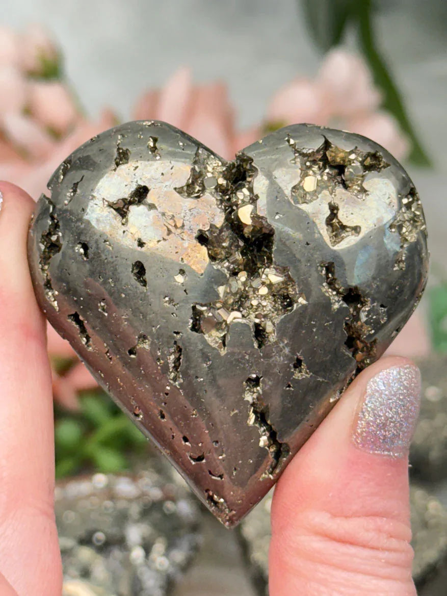 Peruvian Pyrite Hearts