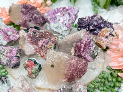 Raw Lepidolite & Tourmaline