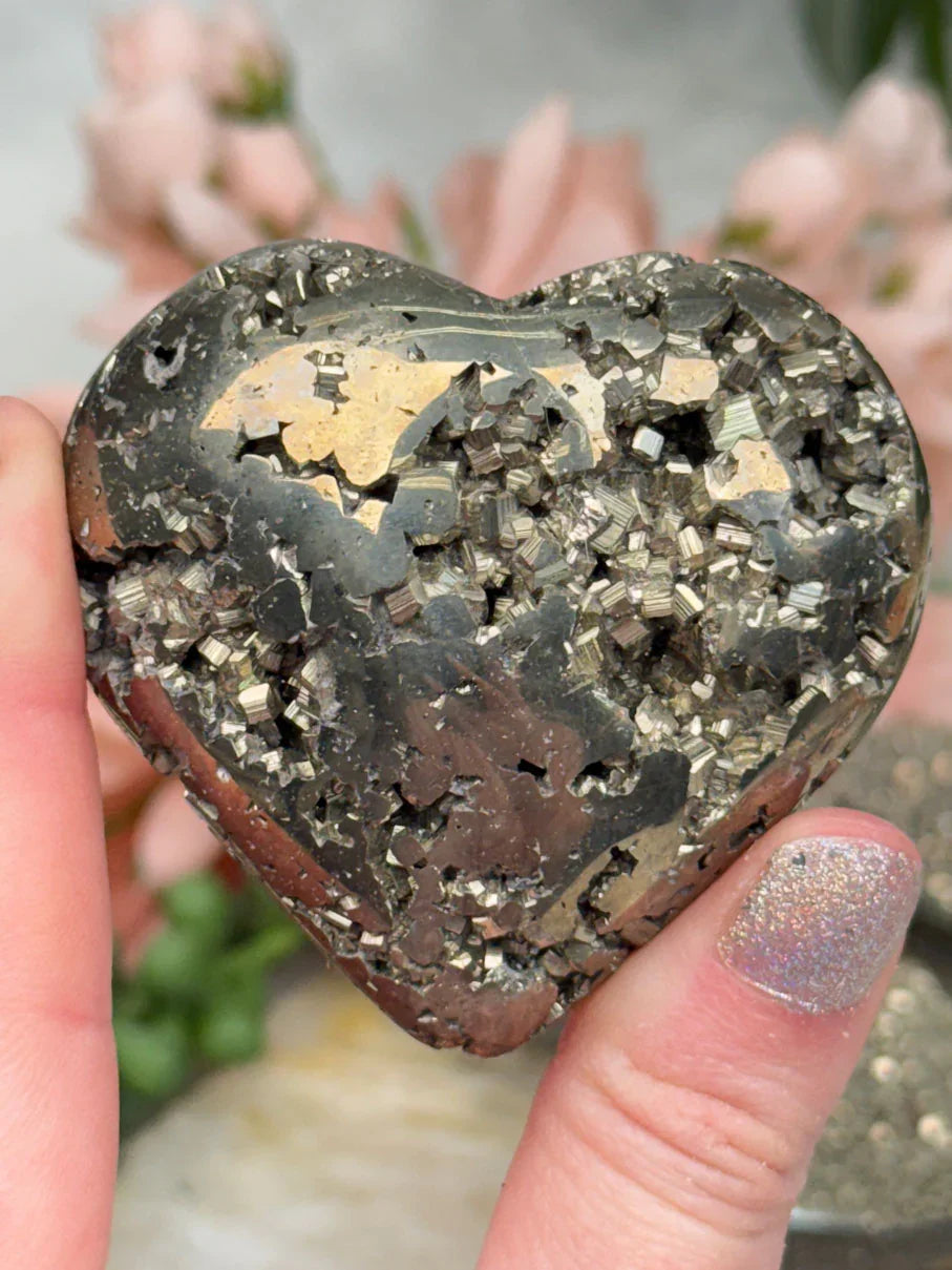 Peruvian Pyrite Hearts