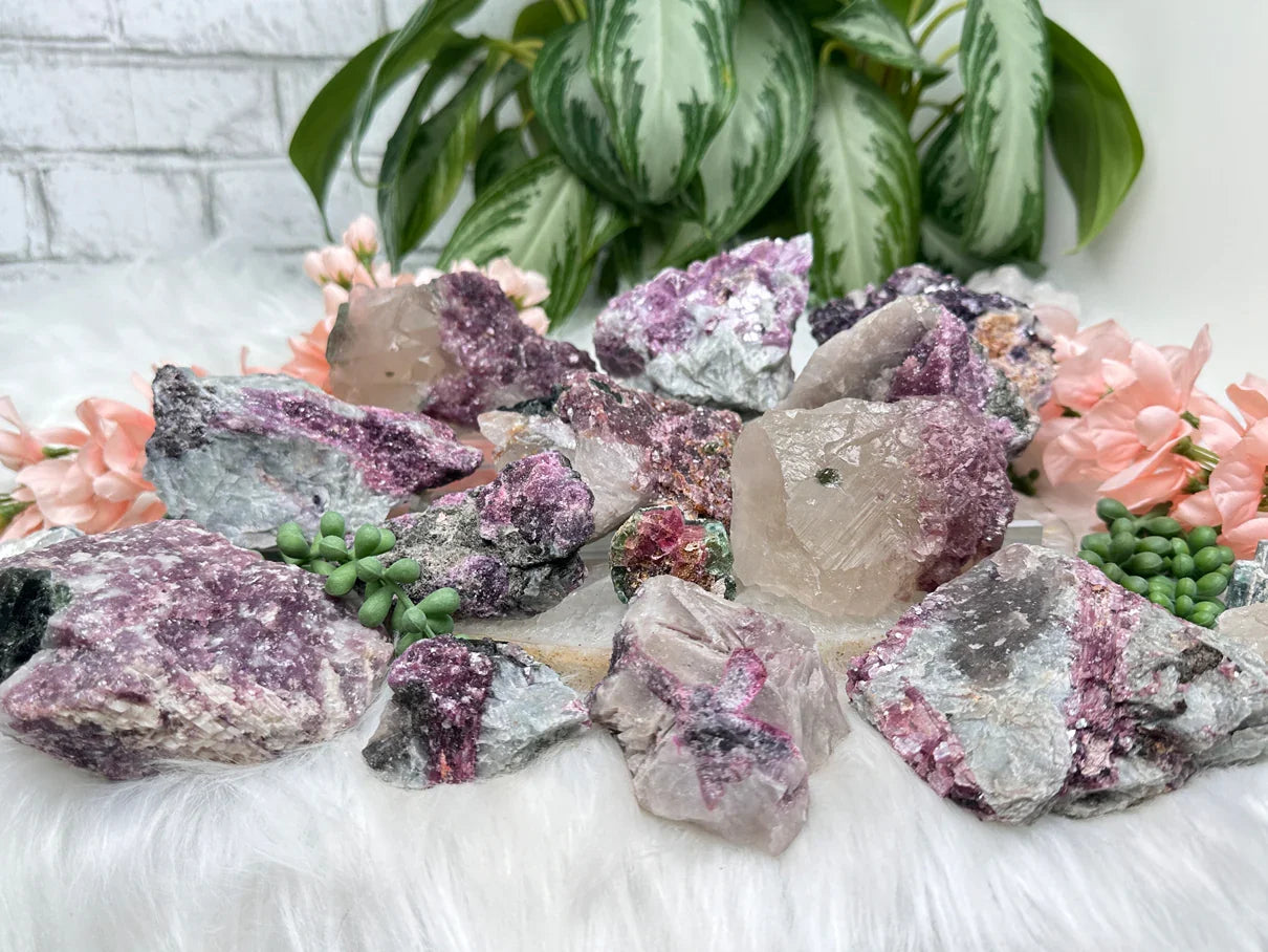 Raw Lepidolite & Tourmaline
