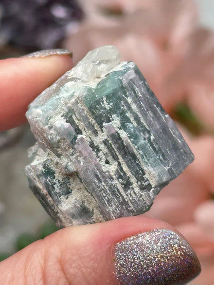 Raw Lepidolite & Tourmaline