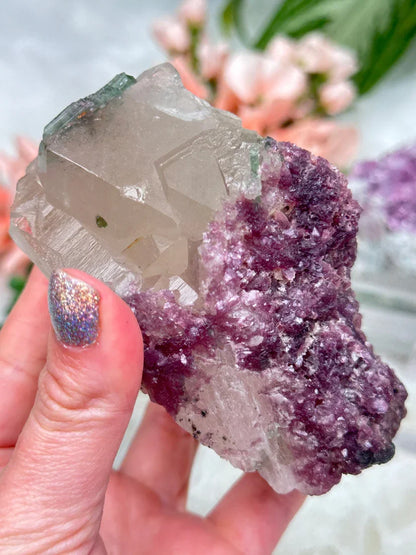 Raw Lepidolite & Tourmaline