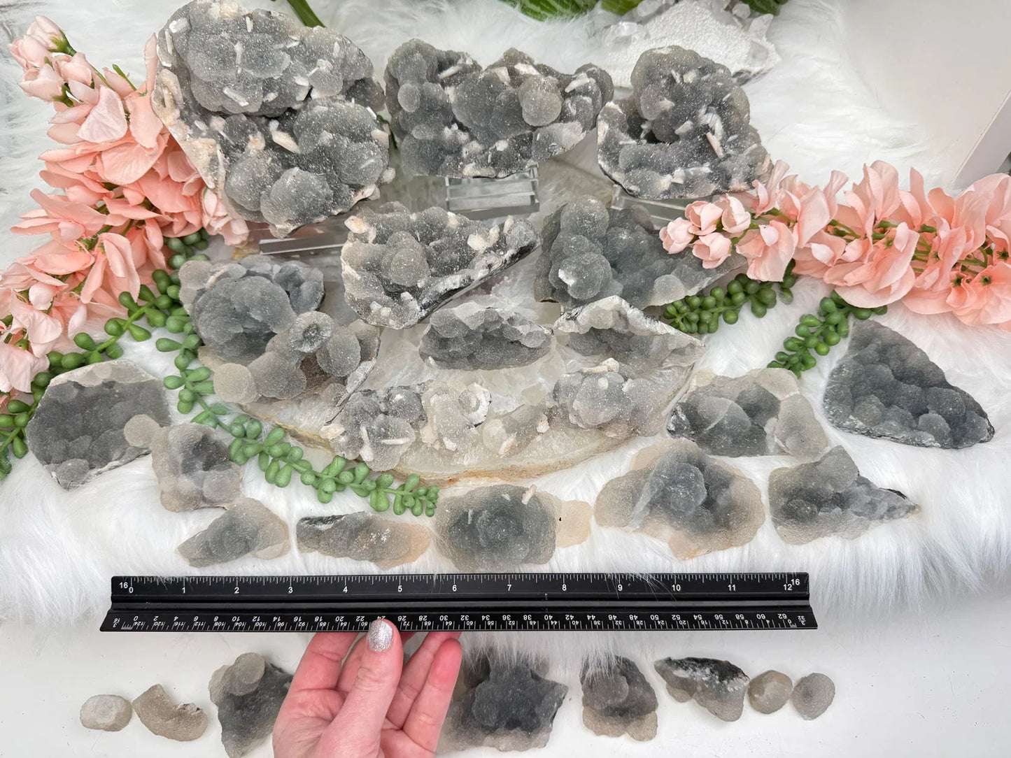 Gray Chalcedony Crystals