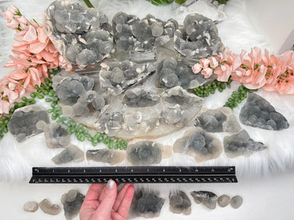 Gray Chalcedony Crystals