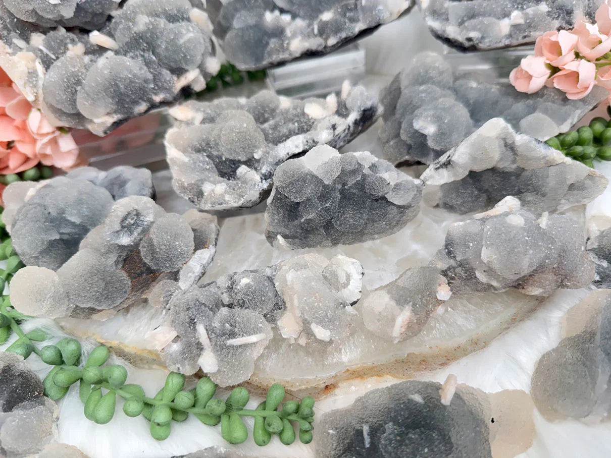 indian-gray-chalcedony-stalactite-clusters