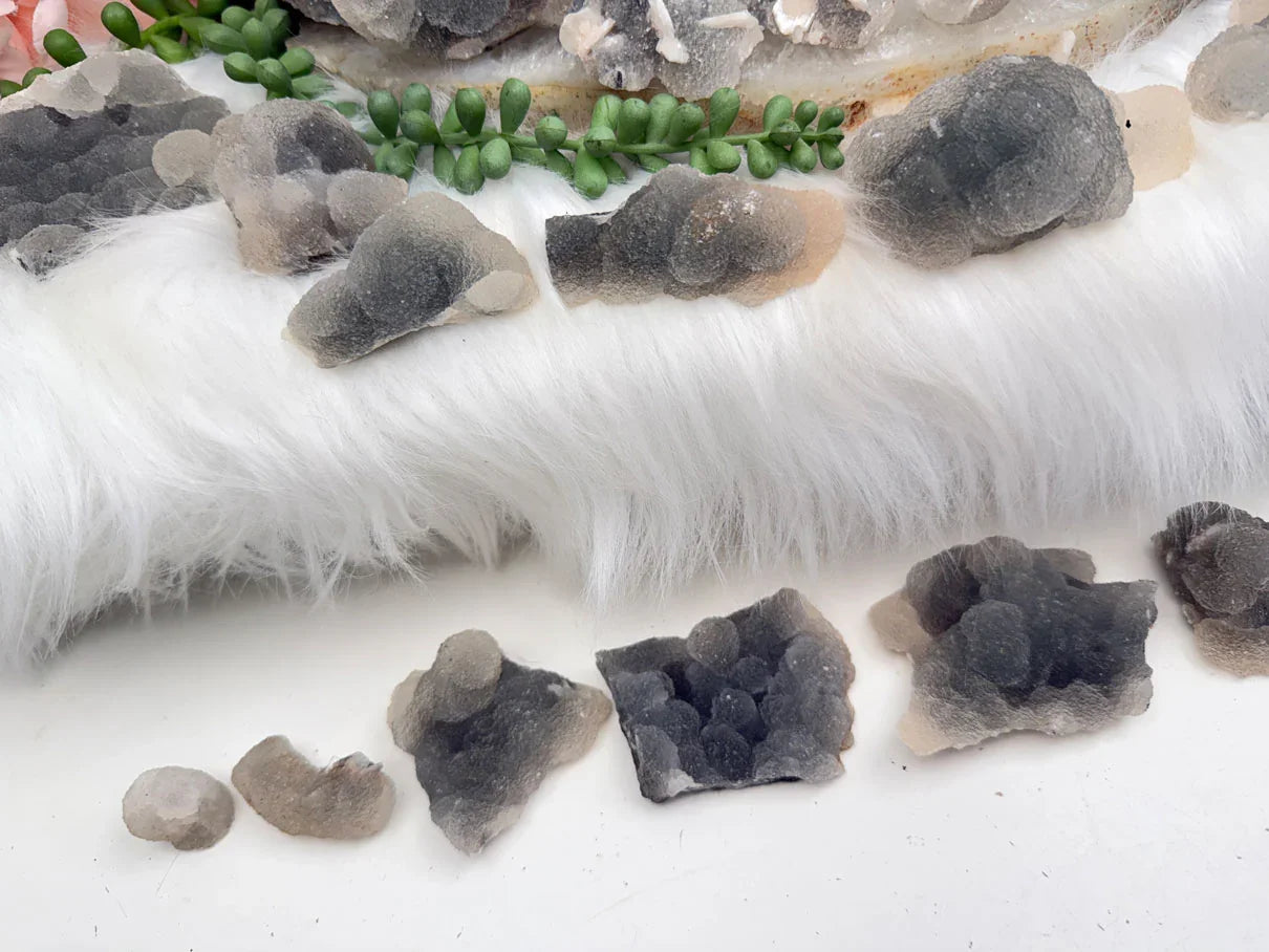 indian-gray-chalcedony-stalactite-clusters