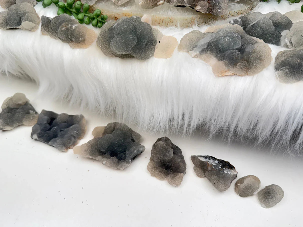 indian-gray-chalcedony-stalactite-clusters