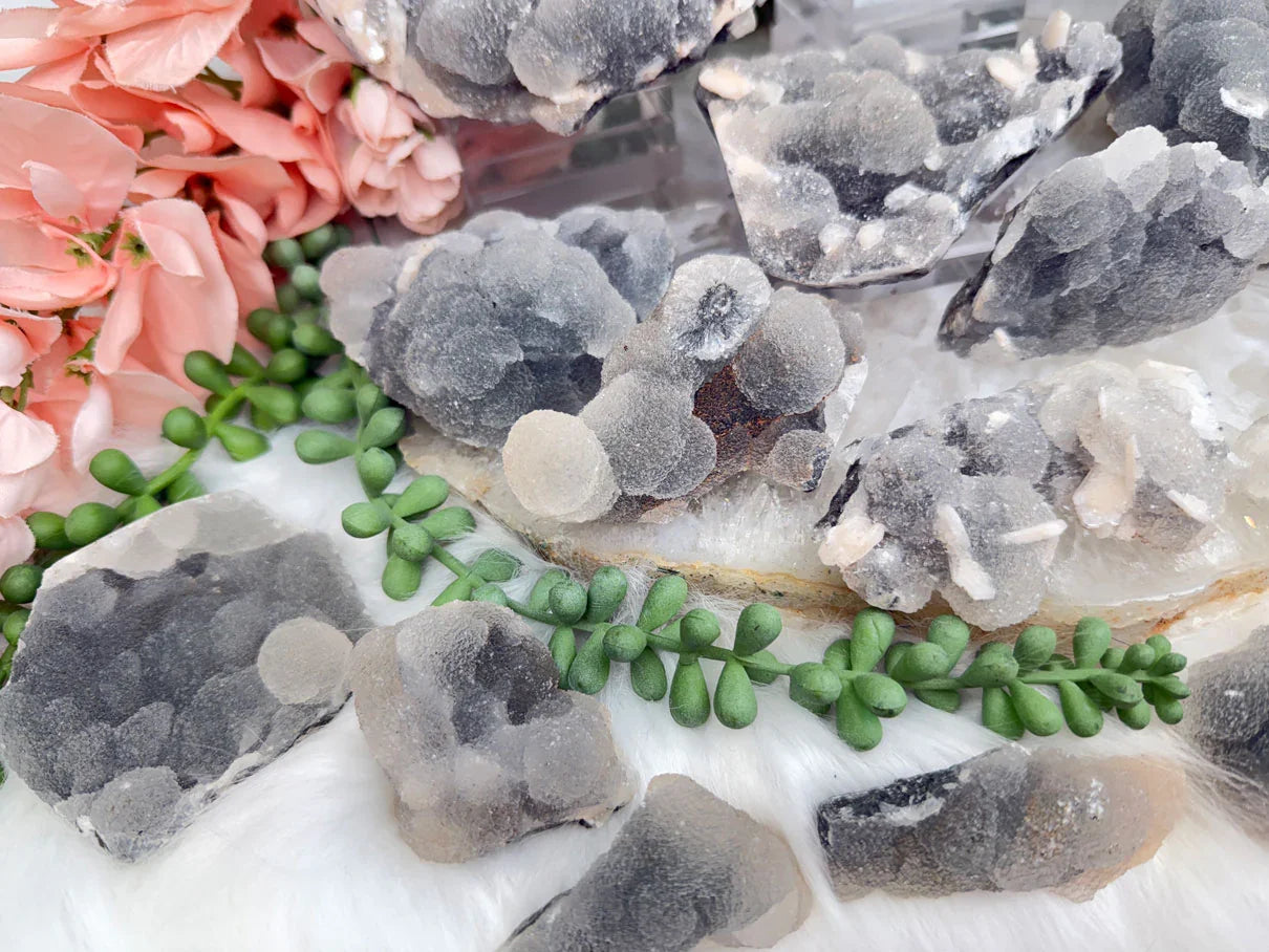 Gray Chalcedony Crystals