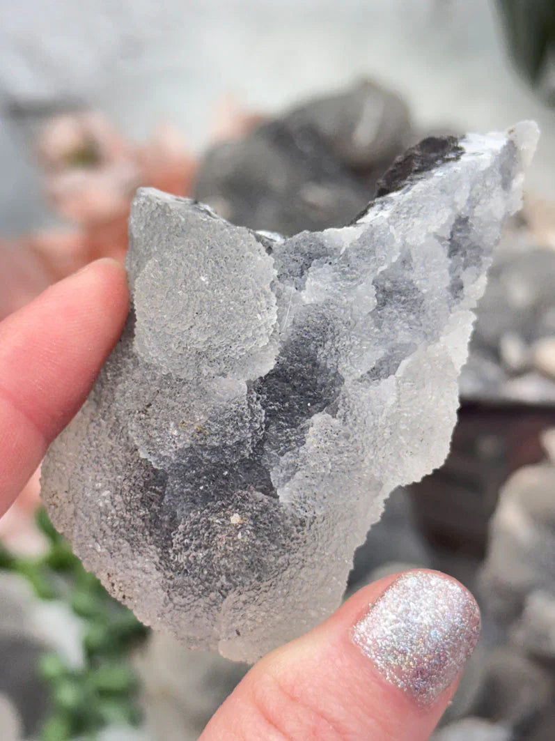 Gray Chalcedony Crystals