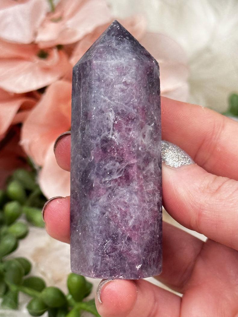 pink-tourmline-lepidolite-unicorn-stone-points