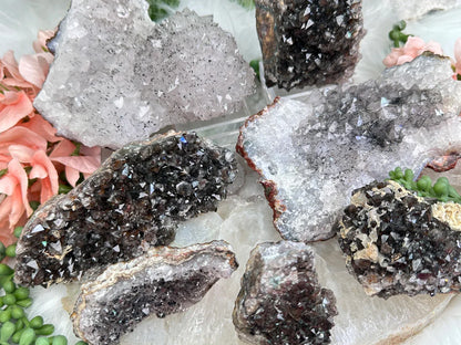 Morocco Goethite Quartz Clusters