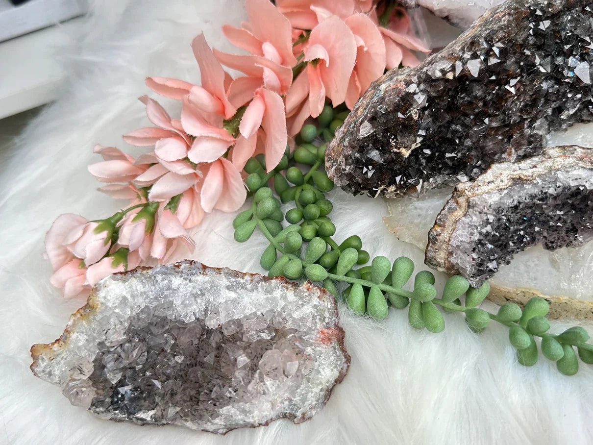 Morocco Goethite Quartz Clusters