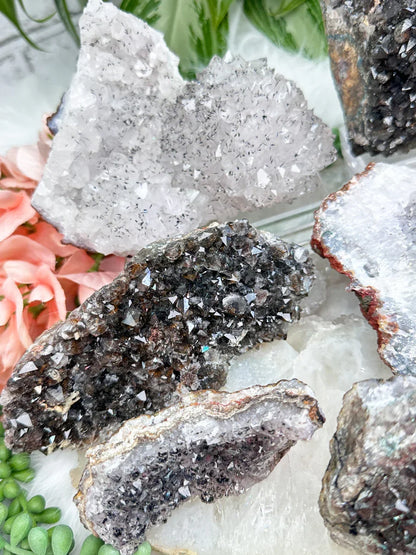 Morocco Goethite Quartz Clusters