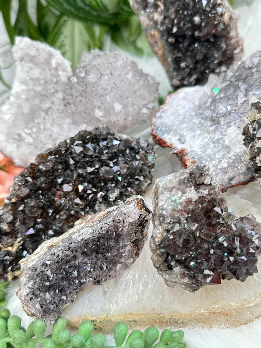 Morocco Goethite Quartz Clusters