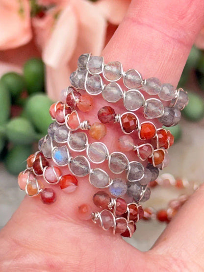 carnelian-bead-rings