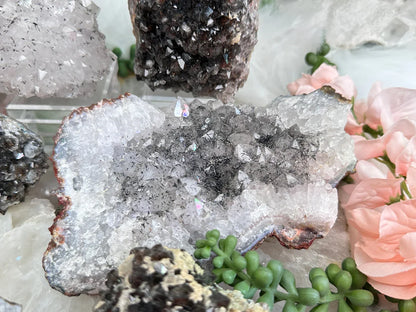 Morocco Goethite Quartz Clusters