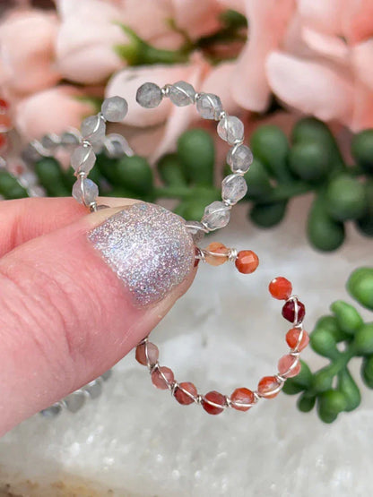 Faceted Bead Crystal Rings