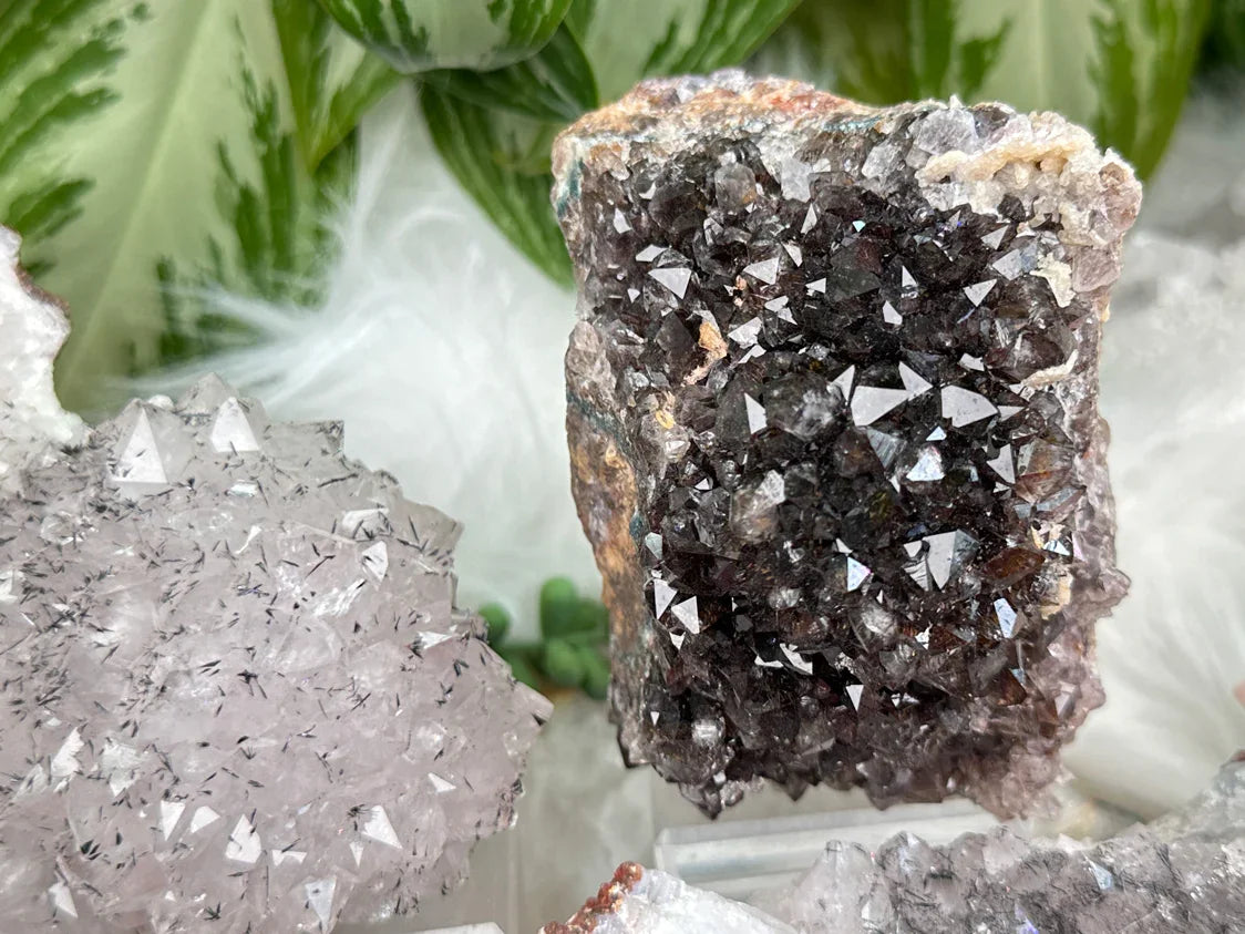 Morocco Goethite Quartz Clusters