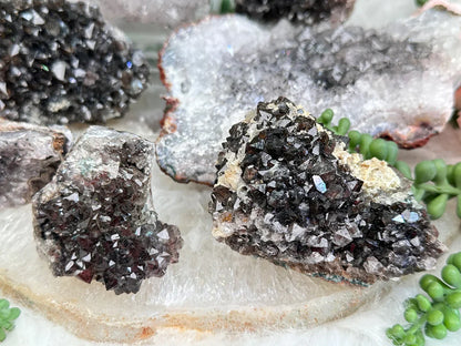 Morocco Goethite Quartz Clusters