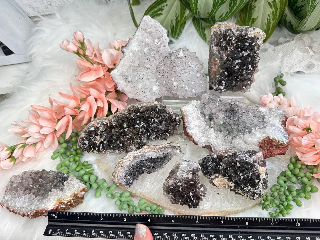 Morocco Goethite Quartz Clusters