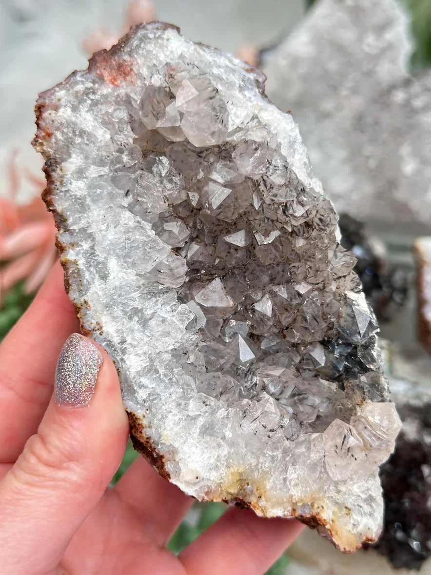 Morocco Goethite Quartz Clusters