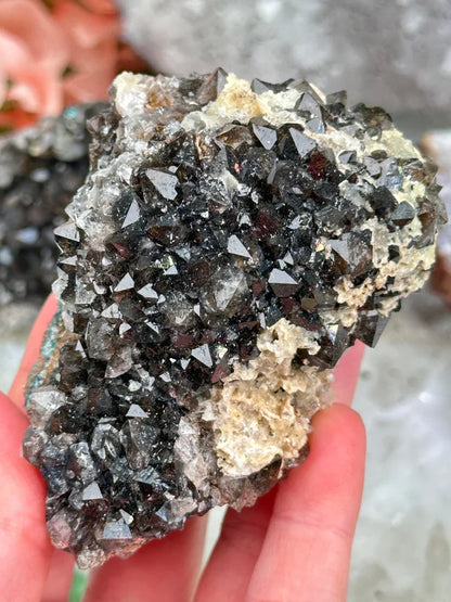 Morocco Goethite Quartz Clusters
