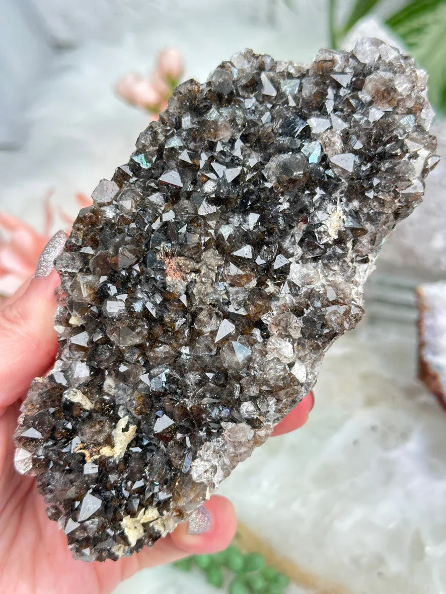 Morocco Goethite Quartz Clusters