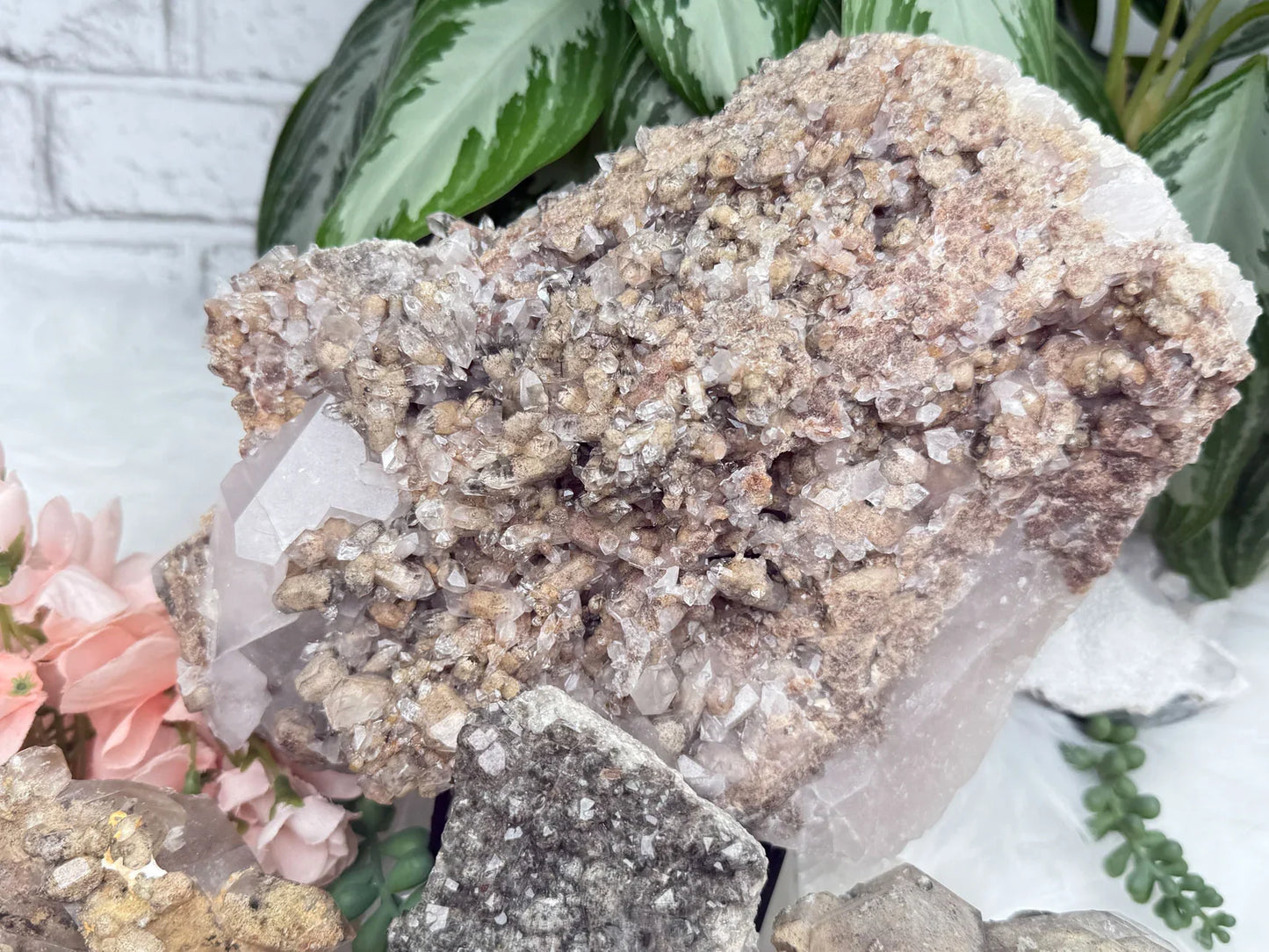 Lodolite Quartz Clusters