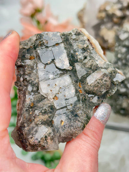 tan-lodolite-quartz-crystal-cluster