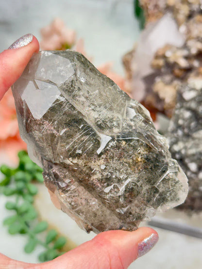 Lodolite Quartz Clusters