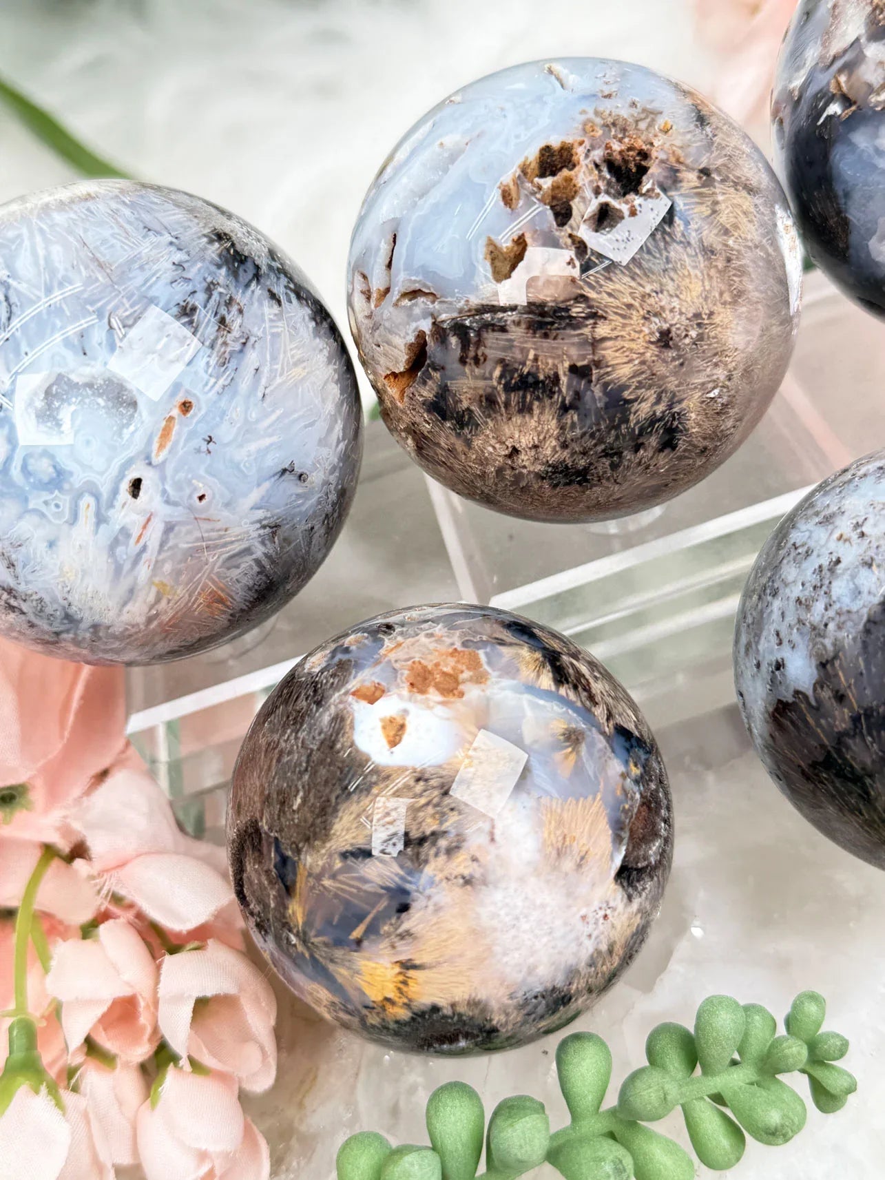 unique-rutile-agate-spheres