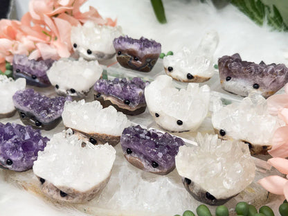 crystal-cluster-hedgehog-carvings