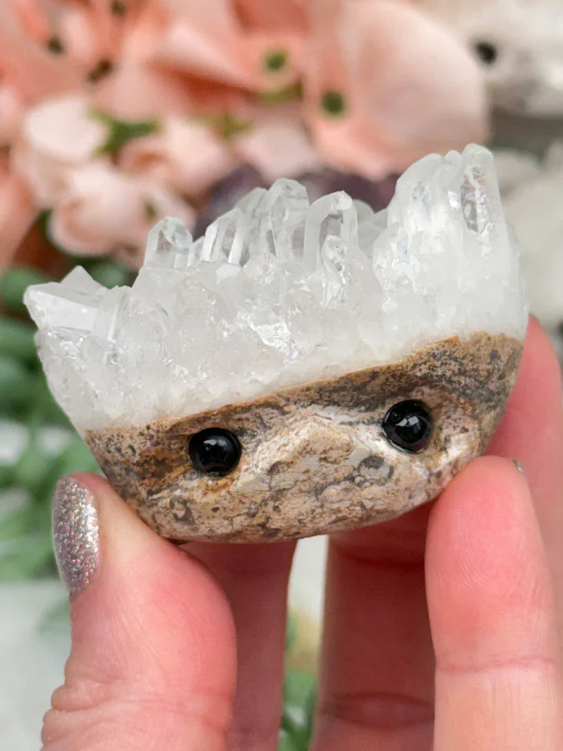 Quartz & Amethyst Hedgehogs