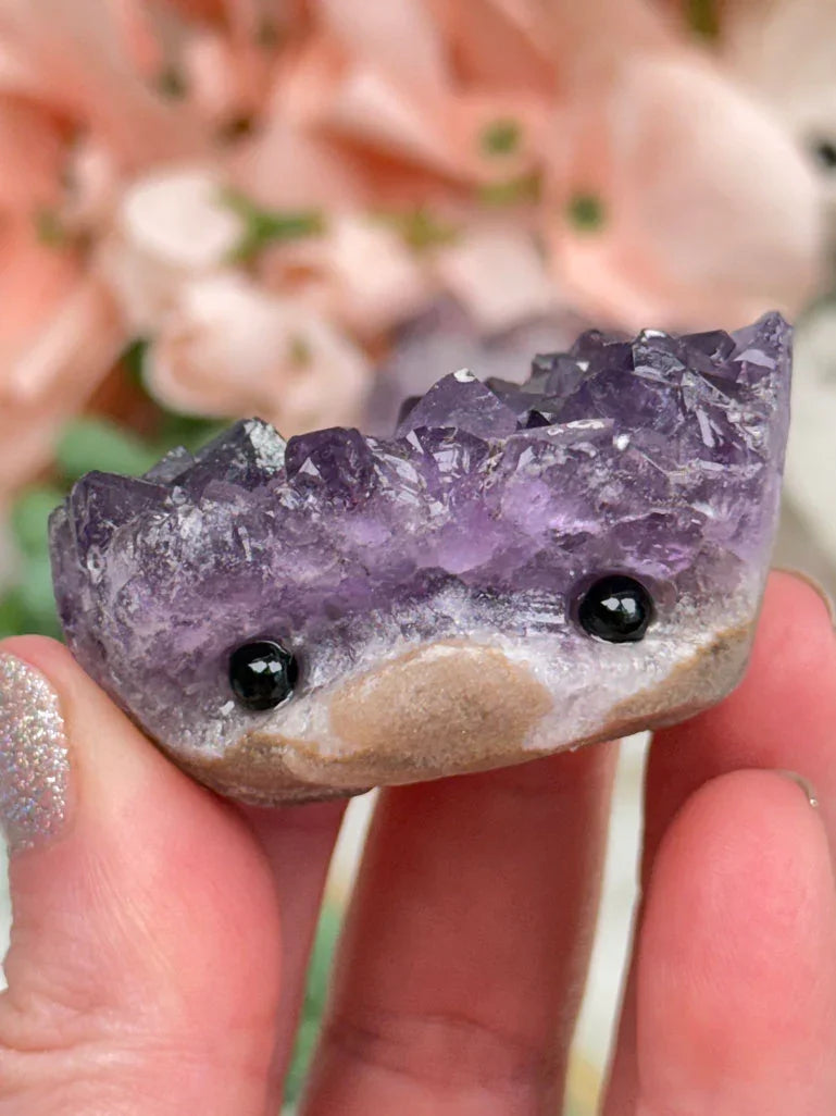 Quartz & Amethyst Hedgehogs