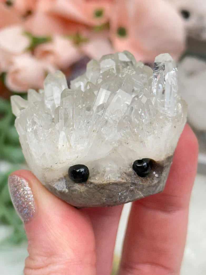 Quartz & Amethyst Hedgehogs
