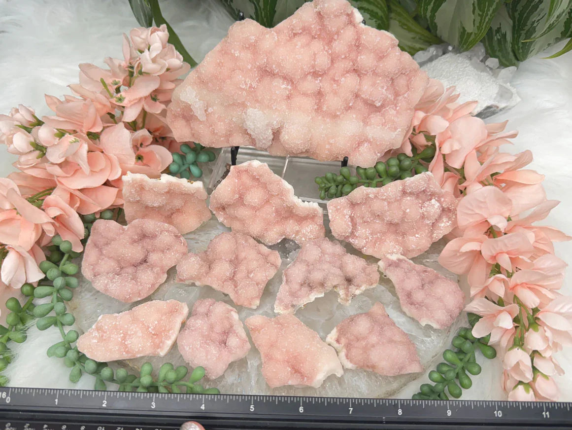 Indian Pink Druzy Quartz