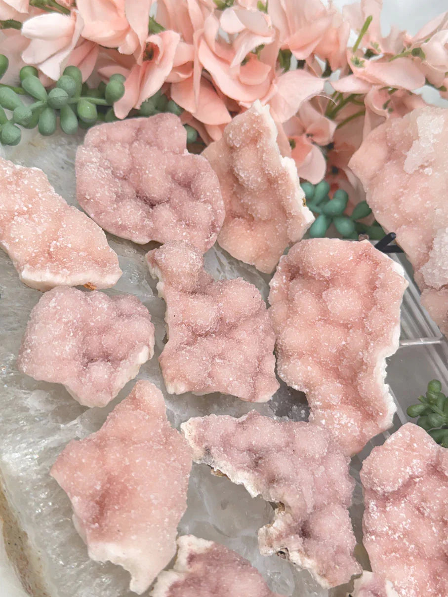 Indian Pink Druzy Quartz