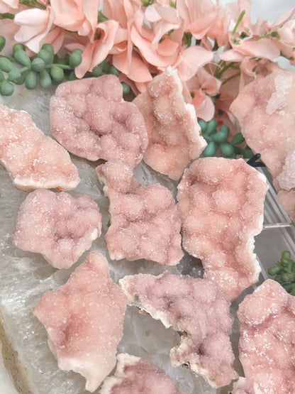 Indian Pink Druzy Quartz