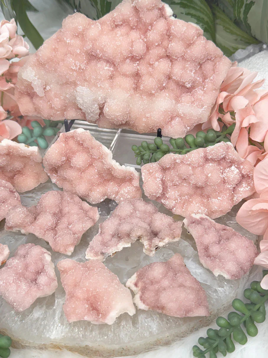 Indian Pink Druzy Quartz