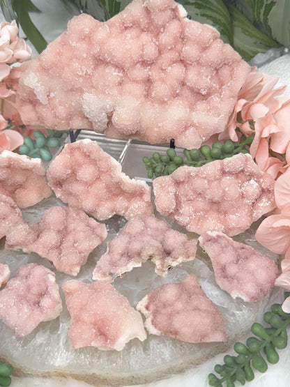 Indian Pink Druzy Quartz