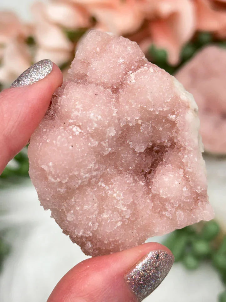 Indian Pink Druzy Quartz