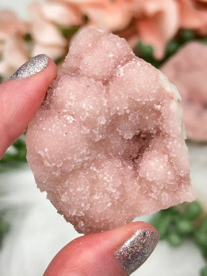 Indian Pink Druzy Quartz